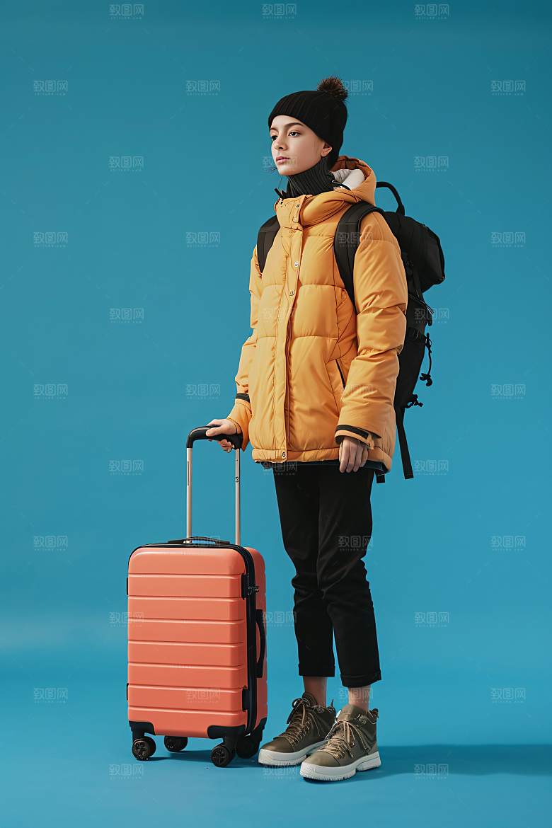 旅行人物旅客游玩摄影图