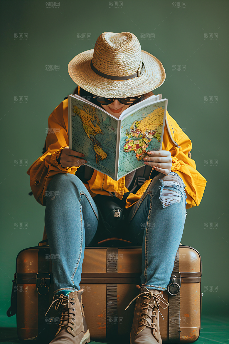 旅行人物高清游客摄影图