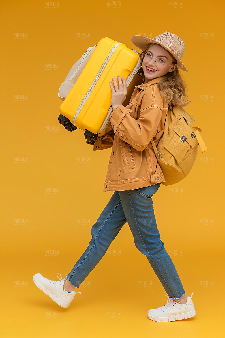 旅行人物高清户外摄影图