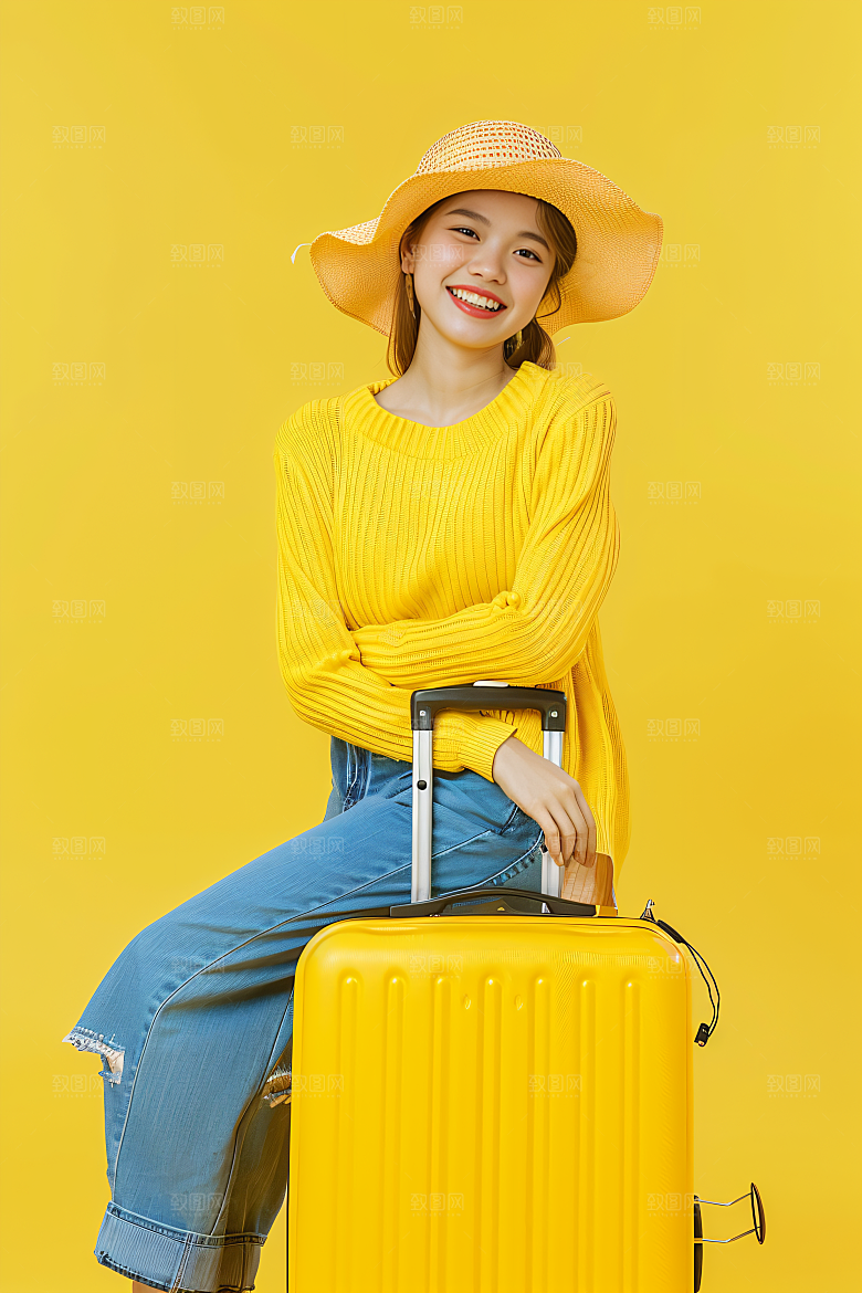 旅行人物游客户外摄影图