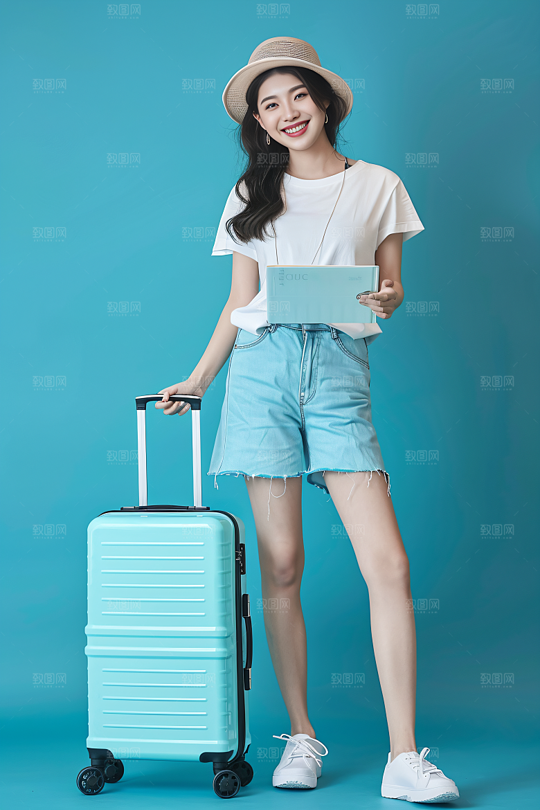 旅行人物户外游客摄影图