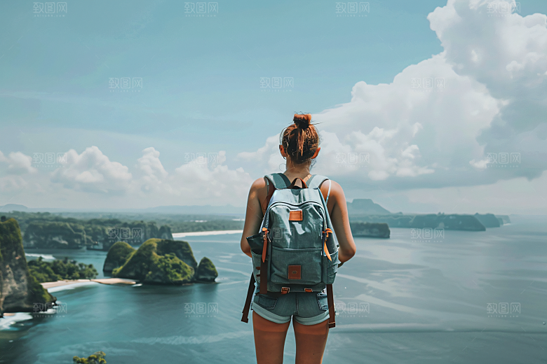 旅行人物旅客游客摄影图