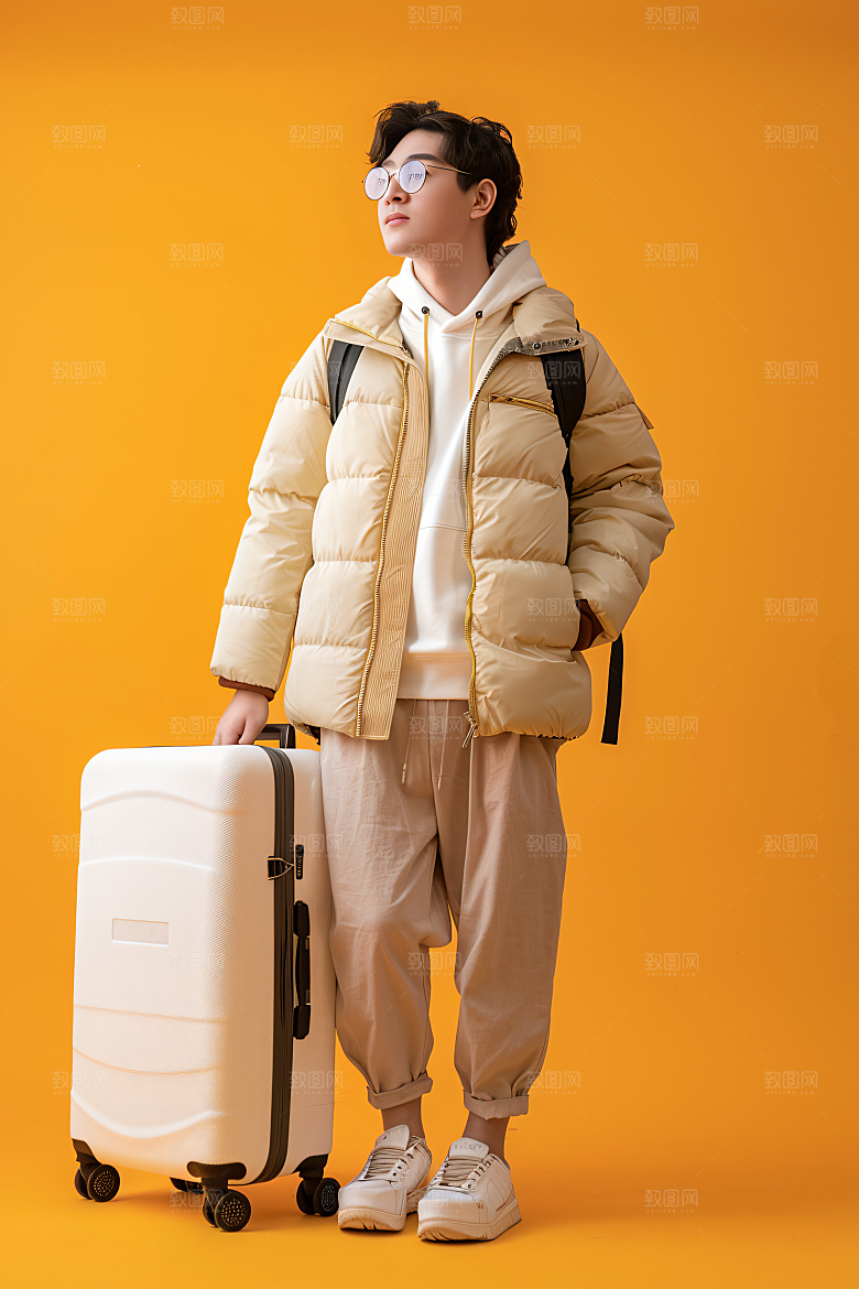 旅行人物高清自由行摄影图