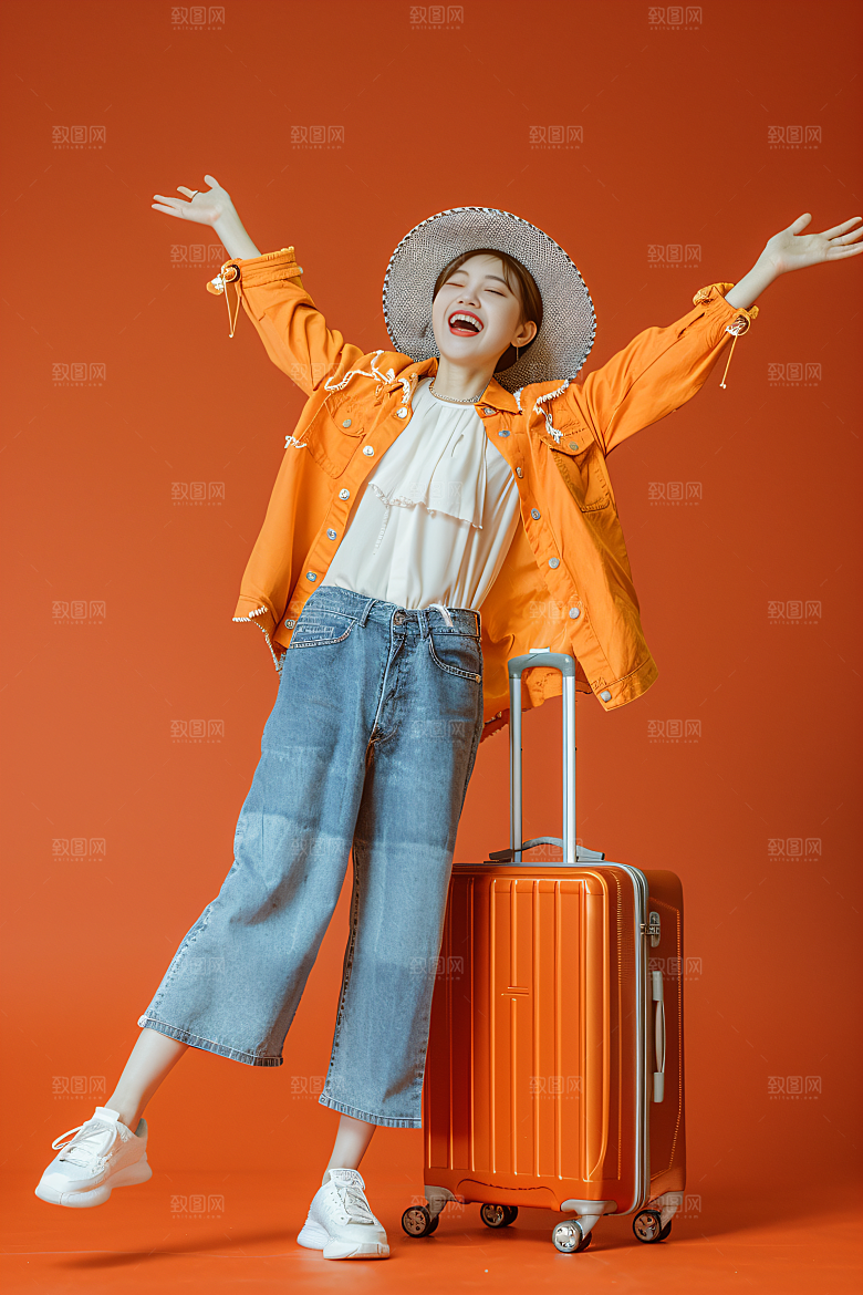 旅行人物高清清新摄影图
