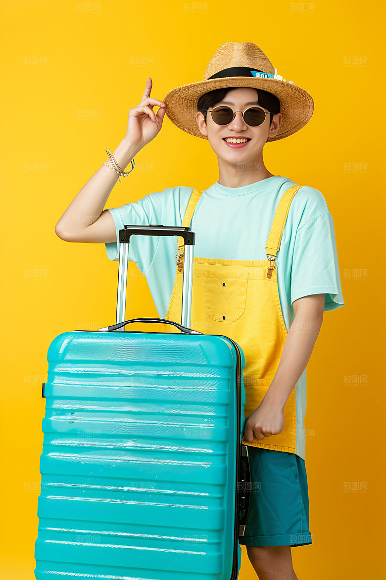 旅行人物旅客游客摄影图