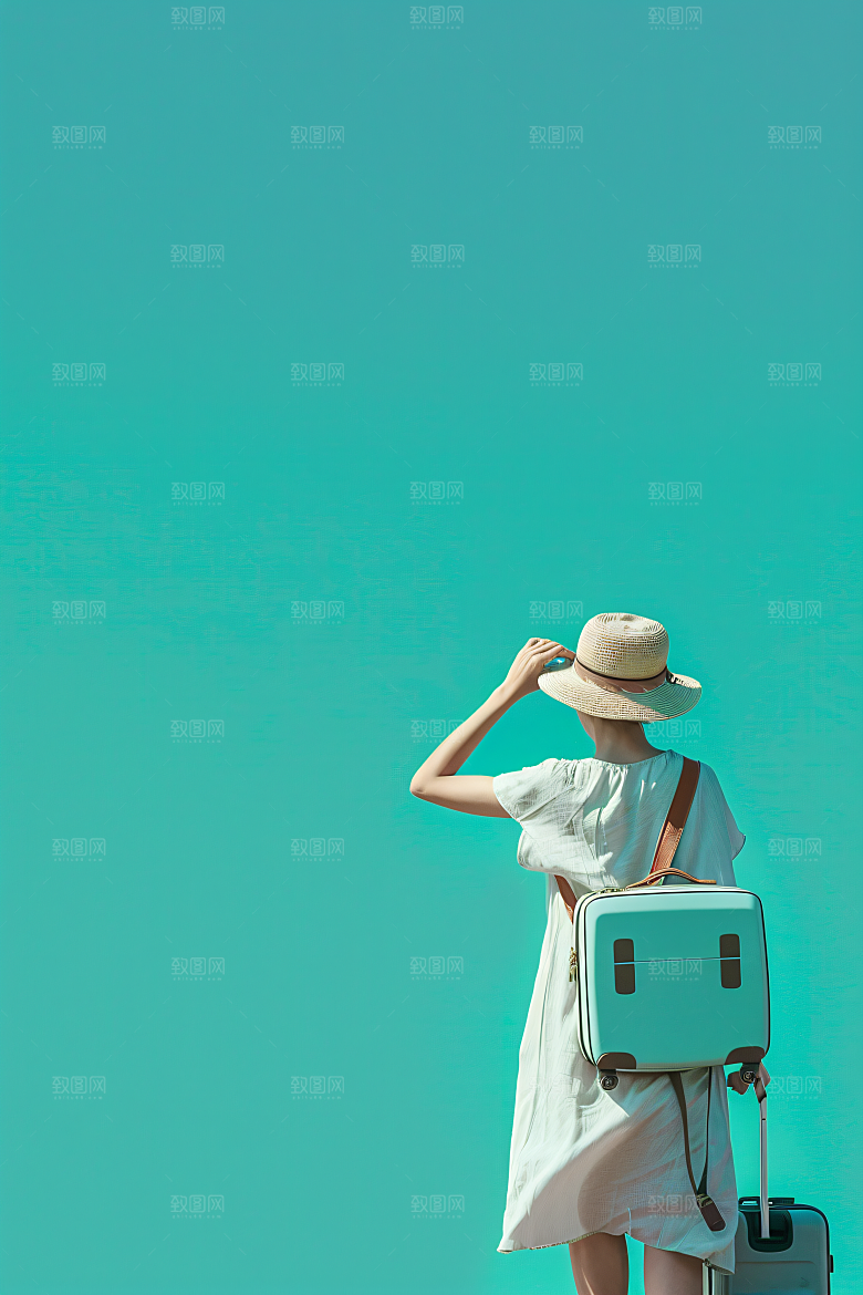 旅行人物旅客游客摄影图