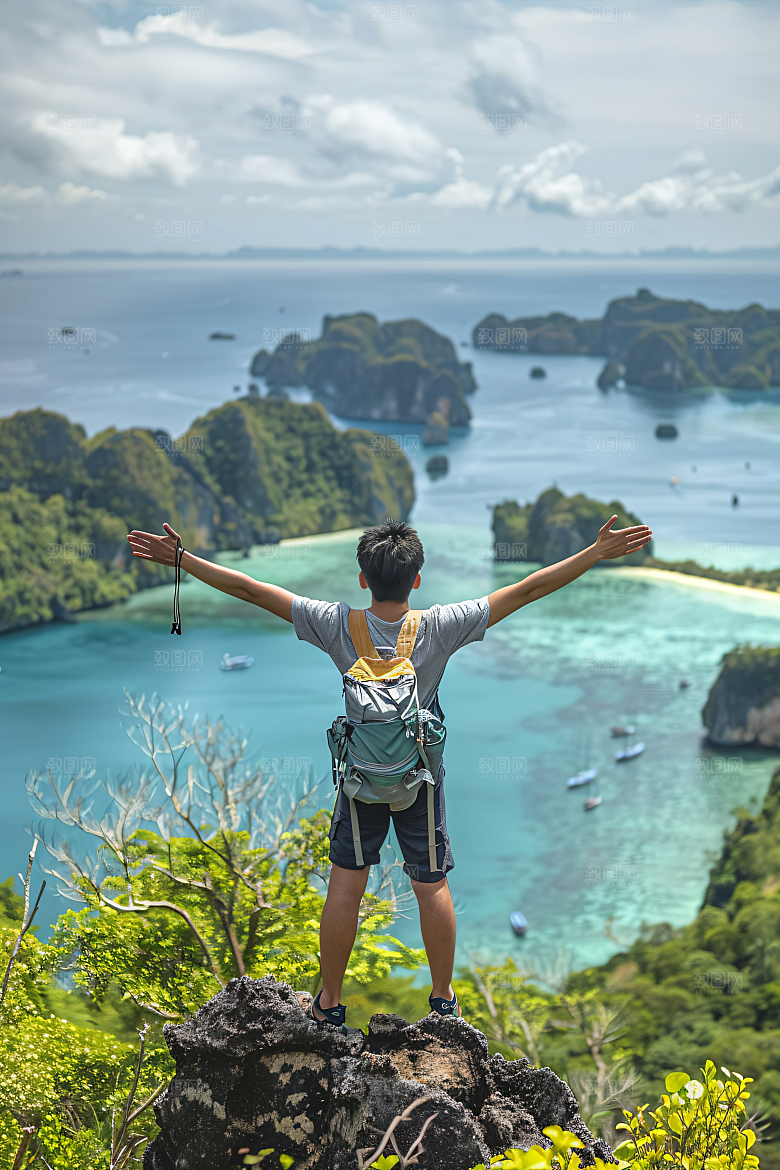 旅行人物旅客度假摄影图