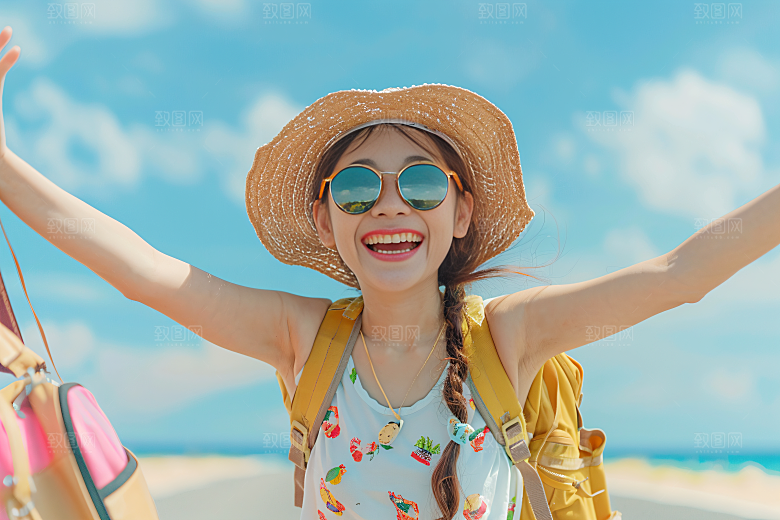 旅行人物旅客游客摄影图