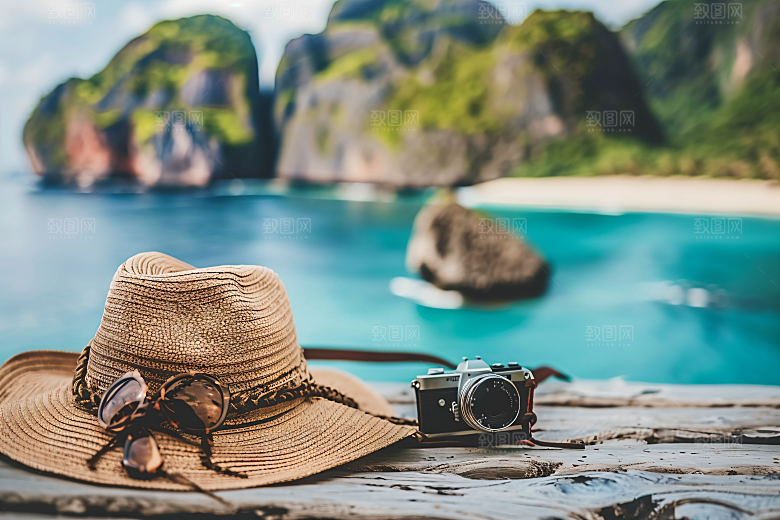 旅行人物户外彩色摄影图