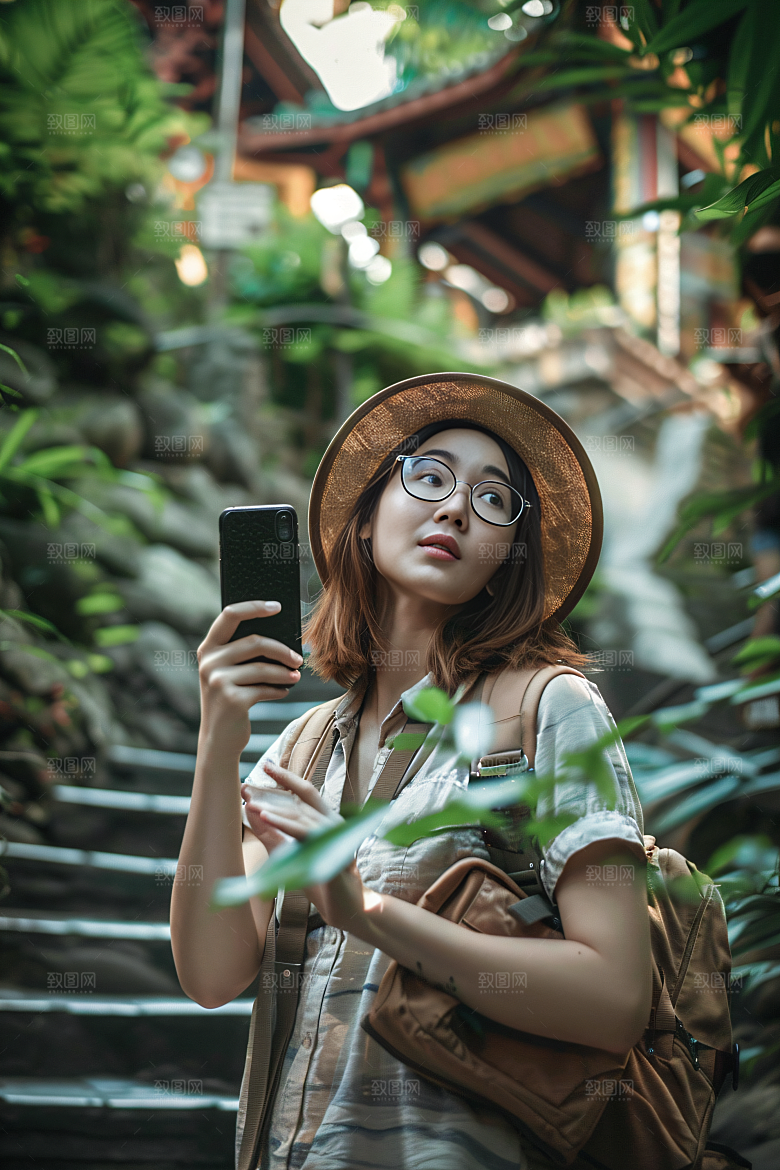 旅行人物户外旅客摄影图