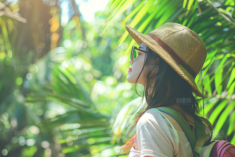 旅行人物高清小长假摄影图