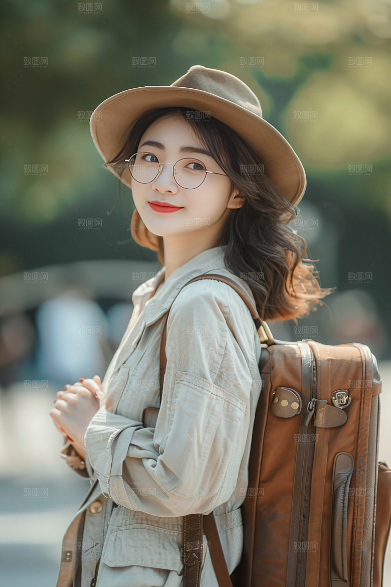 旅行人物高清清新摄影图
