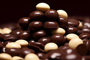 麦丽素零食巧克力球摄影图