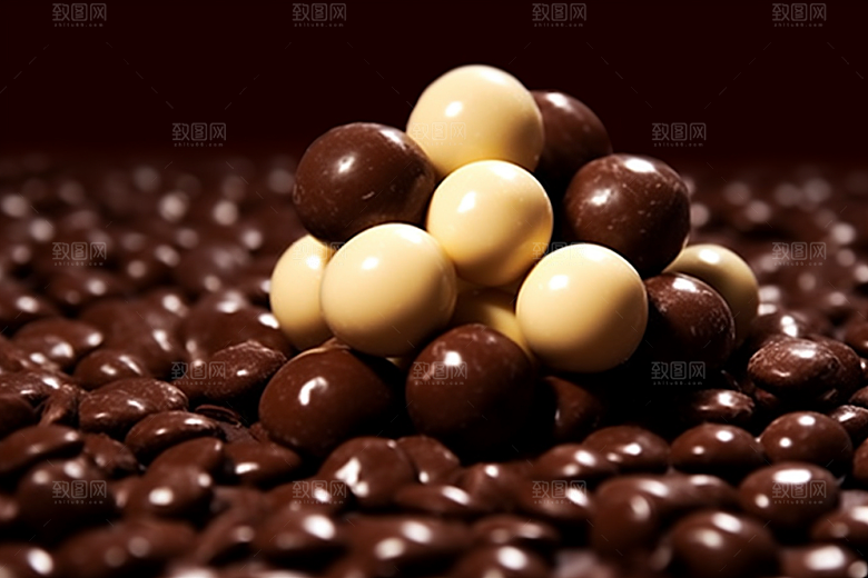 麦丽素甜品零食摄影图