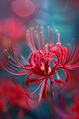 彼岸花冥界之花植物摄影图