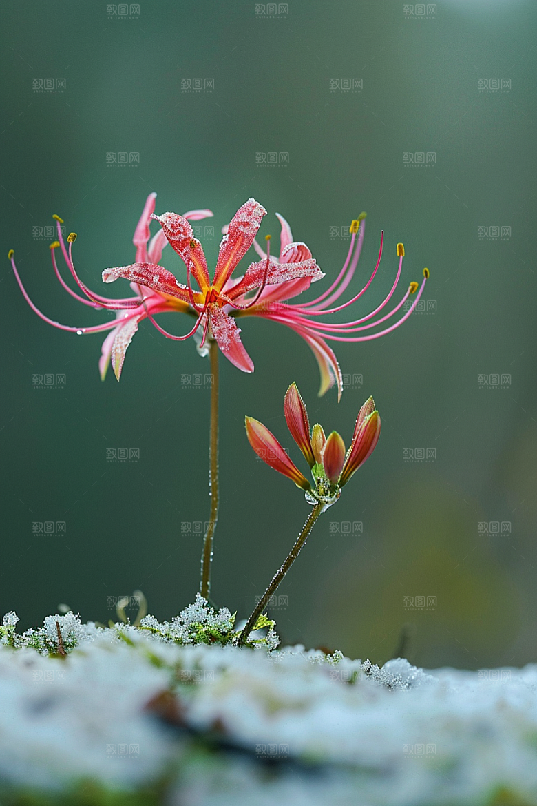 彼岸花植物唯美摄影图