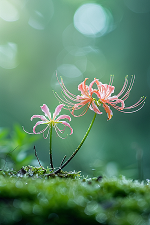 彼岸花唯美花朵摄影图