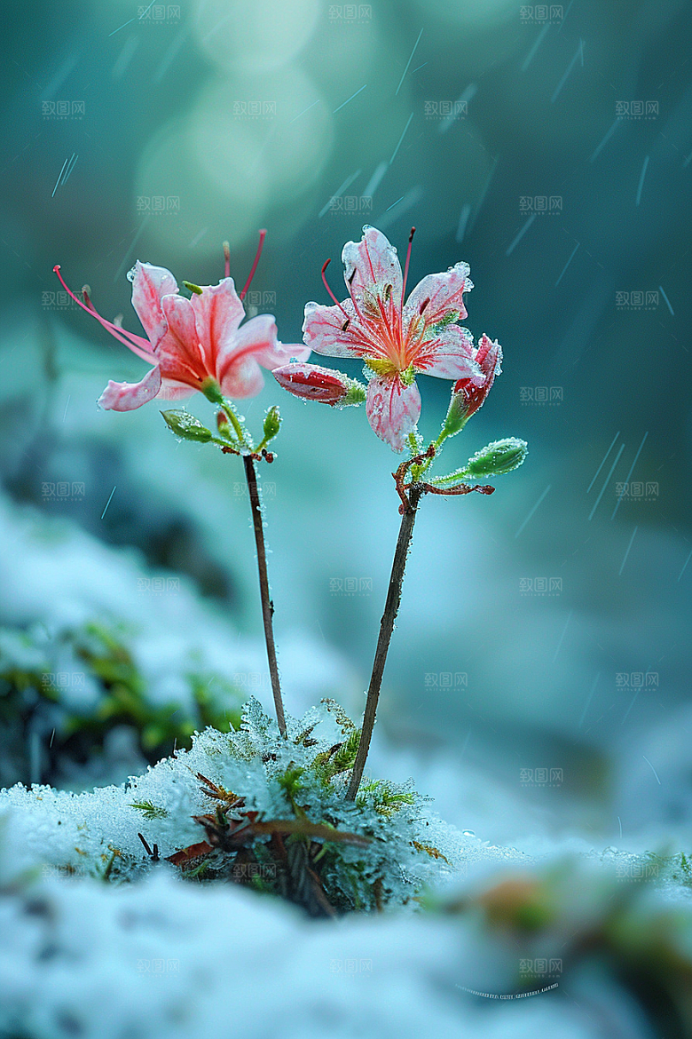 彼岸花优雅花朵摄影图