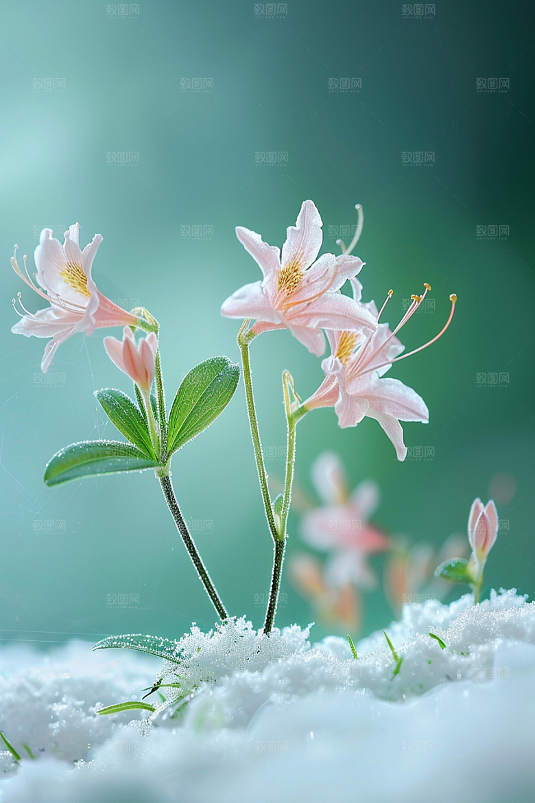 彼岸花自然石蒜摄影图