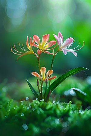 彼岸花花朵植物摄影图