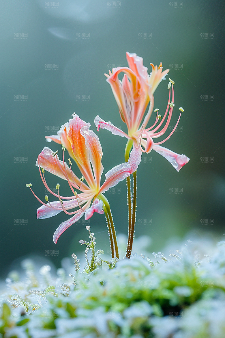 彼岸花特写花卉摄影图