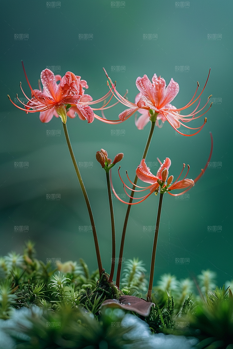 彼岸花石蒜自然摄影图