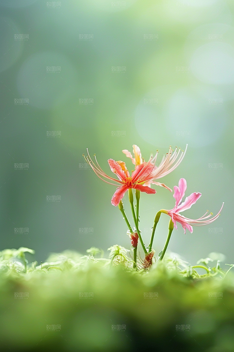 彼岸花特写石蒜摄影图