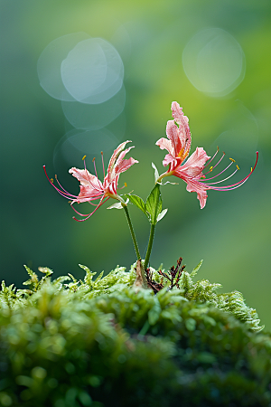 彼岸花特写花朵摄影图