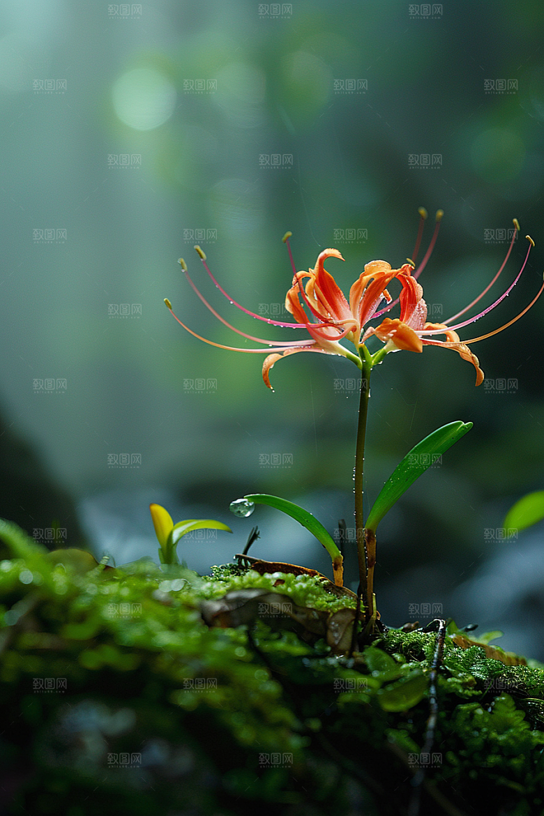 彼岸花曼殊沙华花卉摄影图