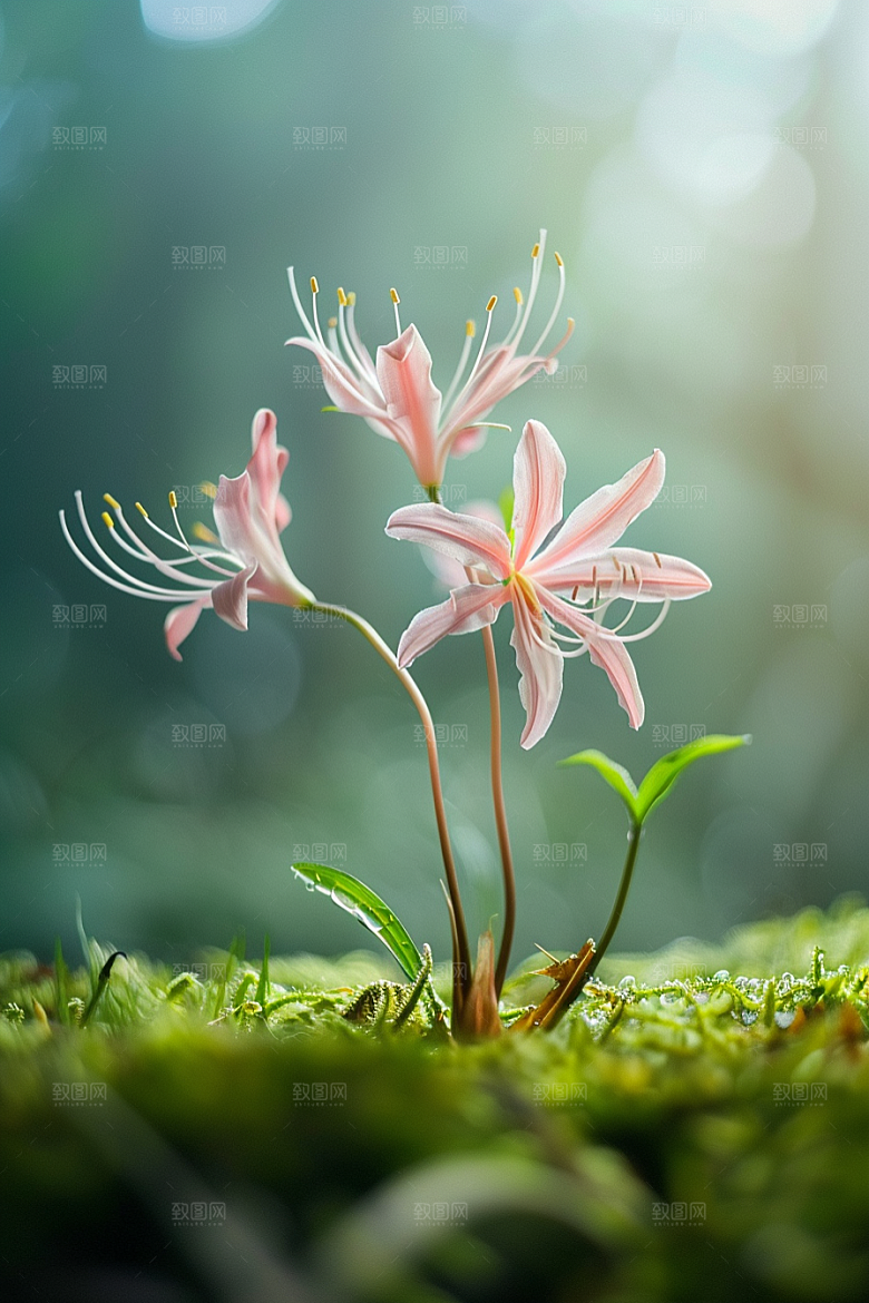 彼岸花曼殊沙华石蒜摄影图