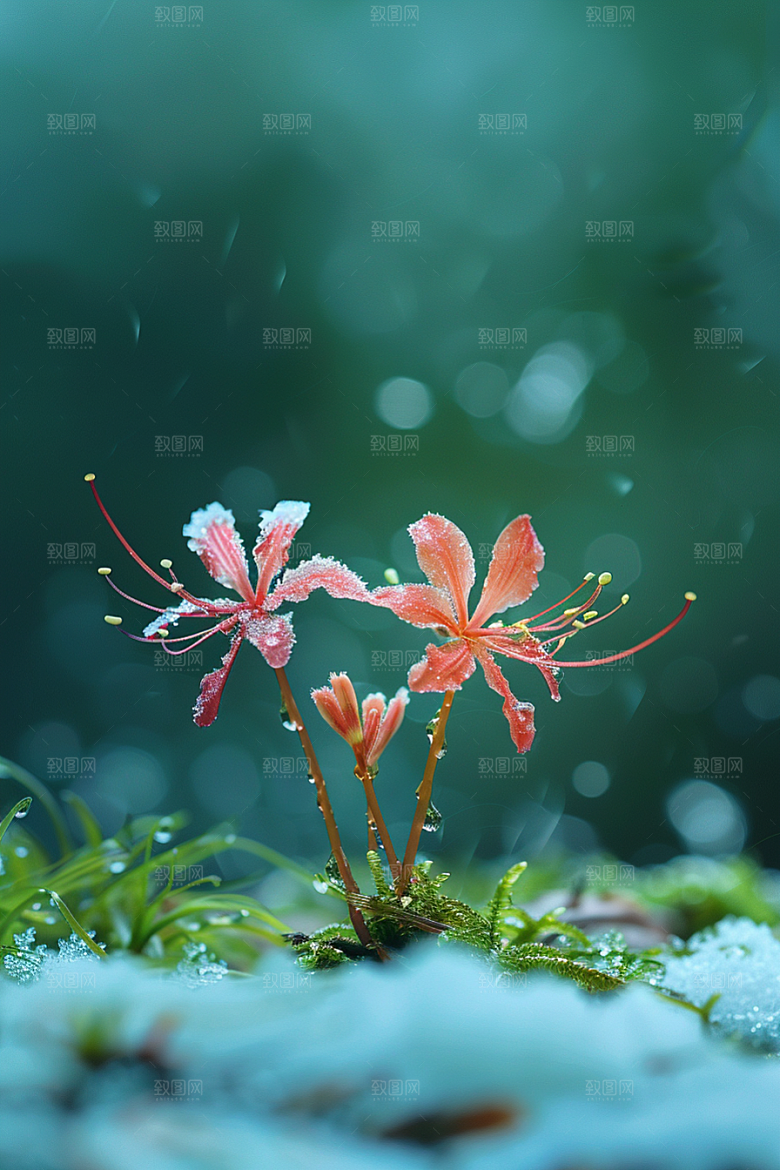 彼岸花石蒜优雅摄影图