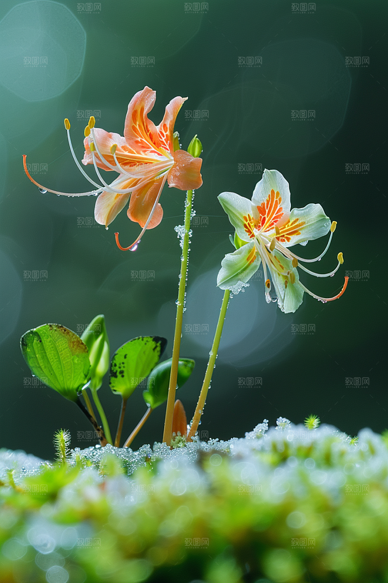 彼岸花植物初夏摄影图