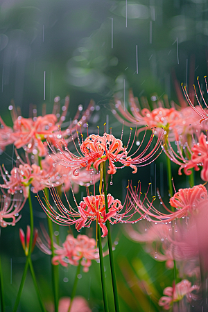 彼岸花唯美花朵摄影图