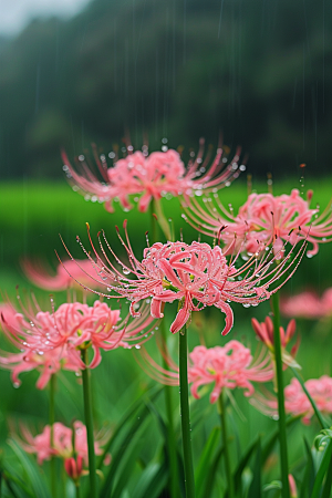 彼岸花花卉石蒜摄影图