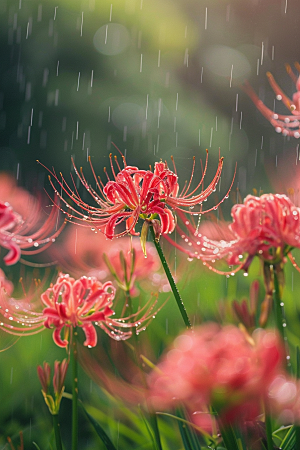 彼岸花花朵初夏摄影图