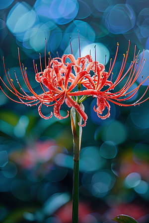 彼岸花特写植物摄影图