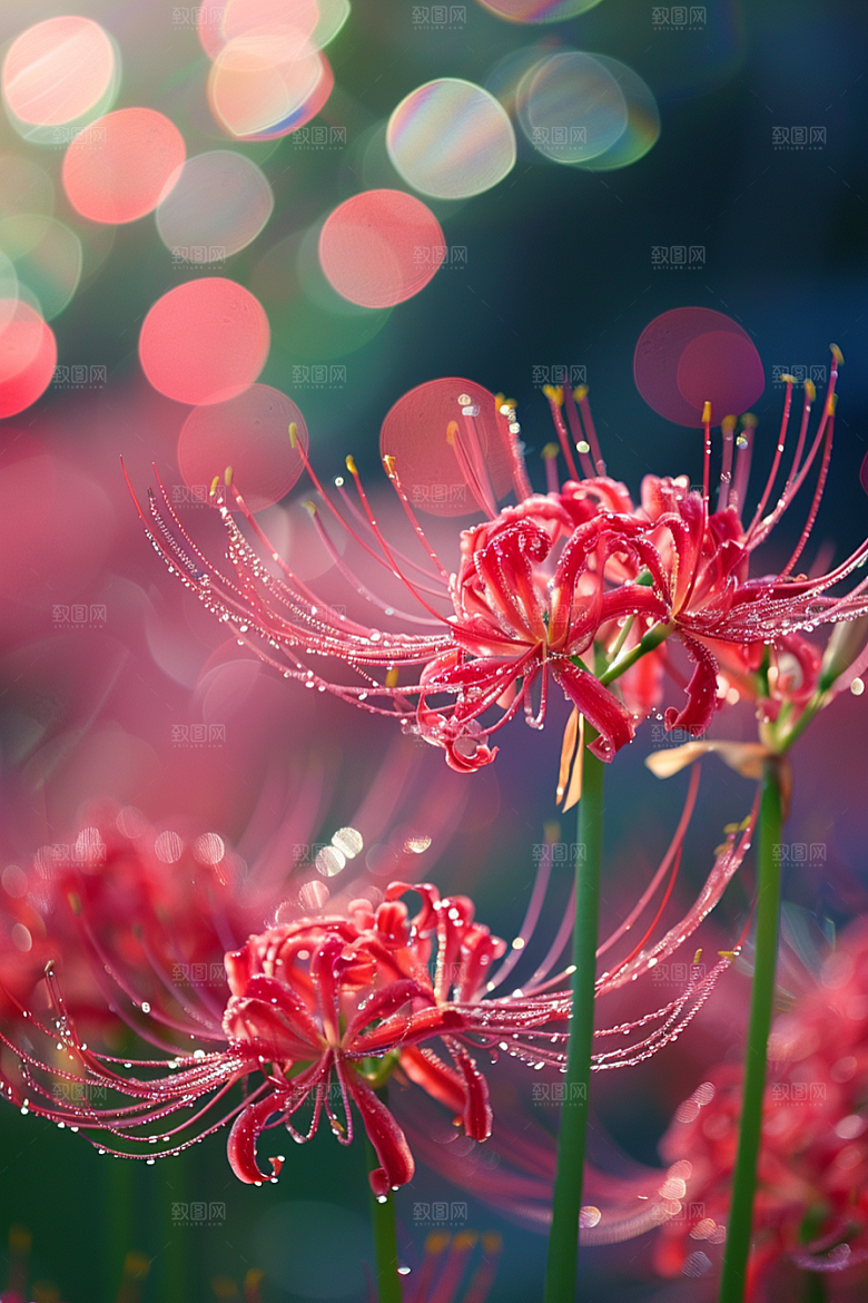 彼岸花唯美花朵摄影图