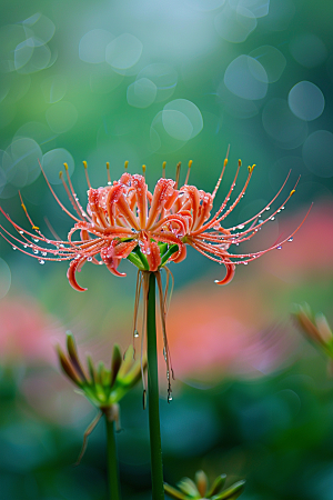 彼岸花曼殊沙华花朵摄影图