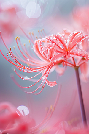 彼岸花特写植物摄影图
