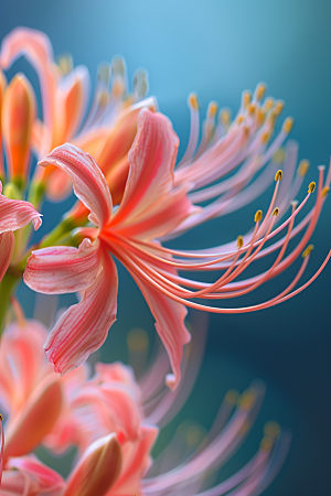 彼岸花优雅花朵摄影图