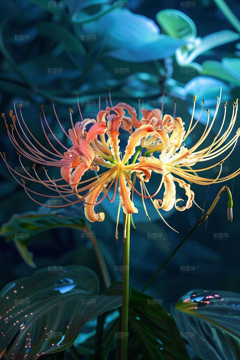 彼岸花花卉曼殊沙华摄影图