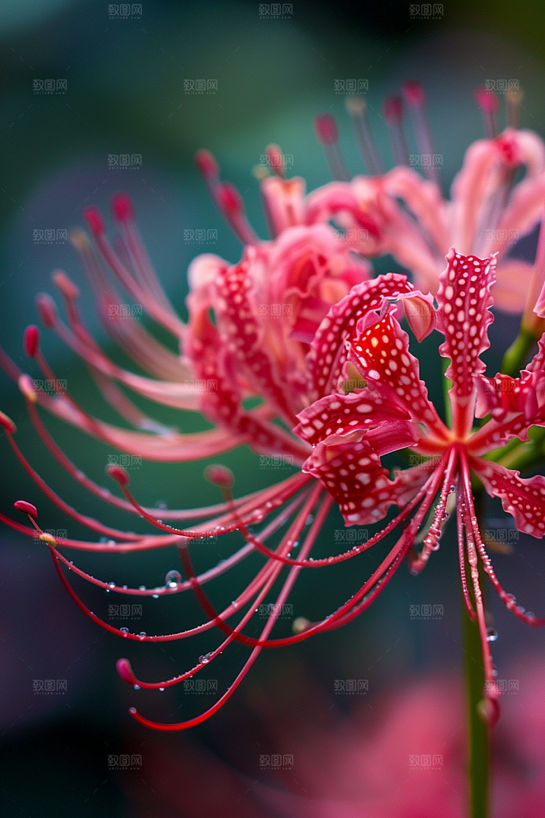 彼岸花优雅花卉摄影图