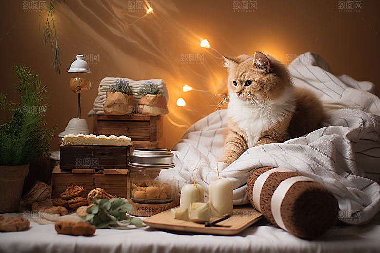 可爱猫咪高清猫科动物摄影图