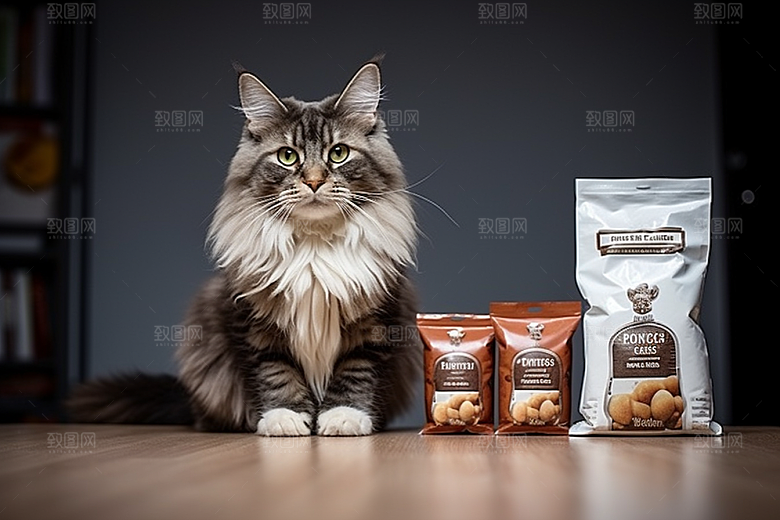 可爱猫咪猫科动物动物摄影图