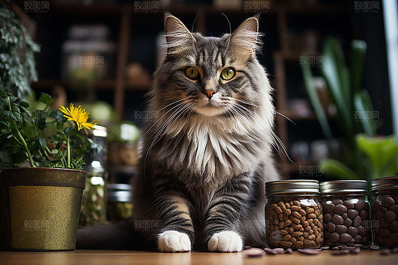可爱猫咪哈基米高清摄影图