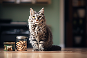 可爱猫咪生活宠物摄影图