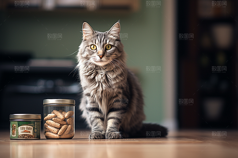 可爱猫咪生活宠物摄影图