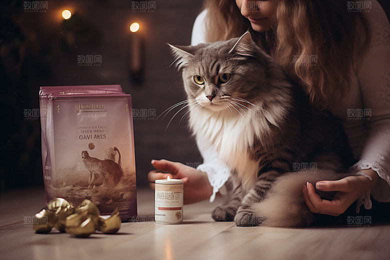 可爱猫咪生活宠物摄影图