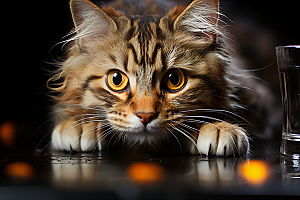 可爱猫咪生活宠物摄影图