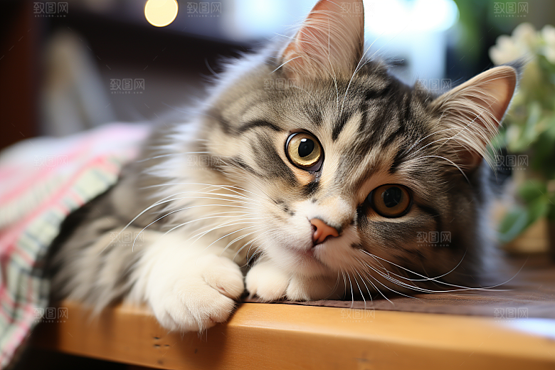 可爱猫咪宠物猫科动物摄影图